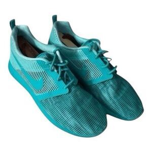 Nike Roshe One Flight Weight GS 705486-302 HYPER TURQ/CLEAR JADE Sneakers 7Y